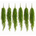 Pack of 6 x 90cm Artificial Trailing Hanging Plant Green Faux Cascading Foliage